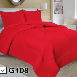 Cubrecama Rojo con chiporro para invierno 2.5 plaza