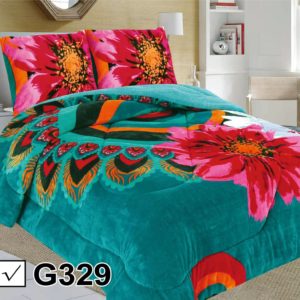 Cubrecama G629 con chiporro para invierno 2 plaza