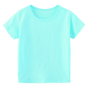 Polera algodón niños manga corta para estampar/doc